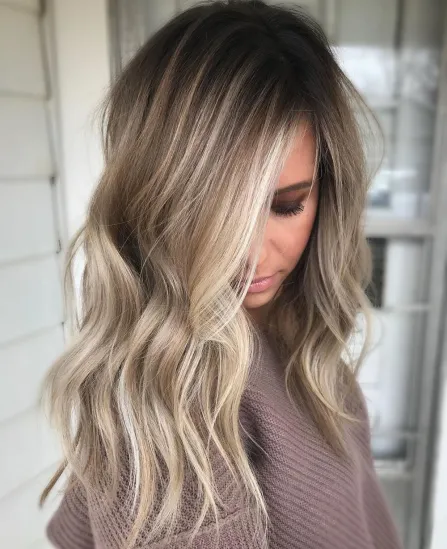 Balayage Ash Blond